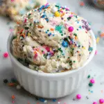 Edible Funfetti Cookie Dough for One