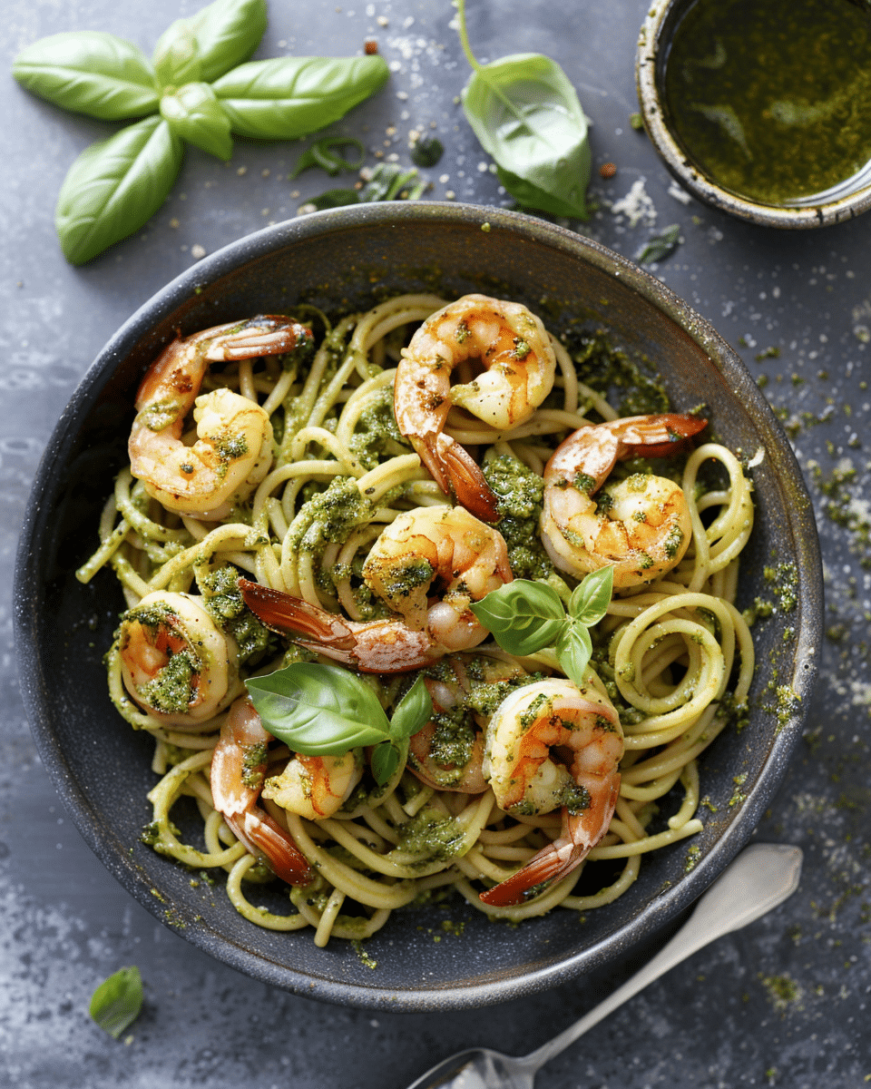 Pesto Shrimp Pasta