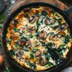 Spinach Mushroom Breakfast Casserole