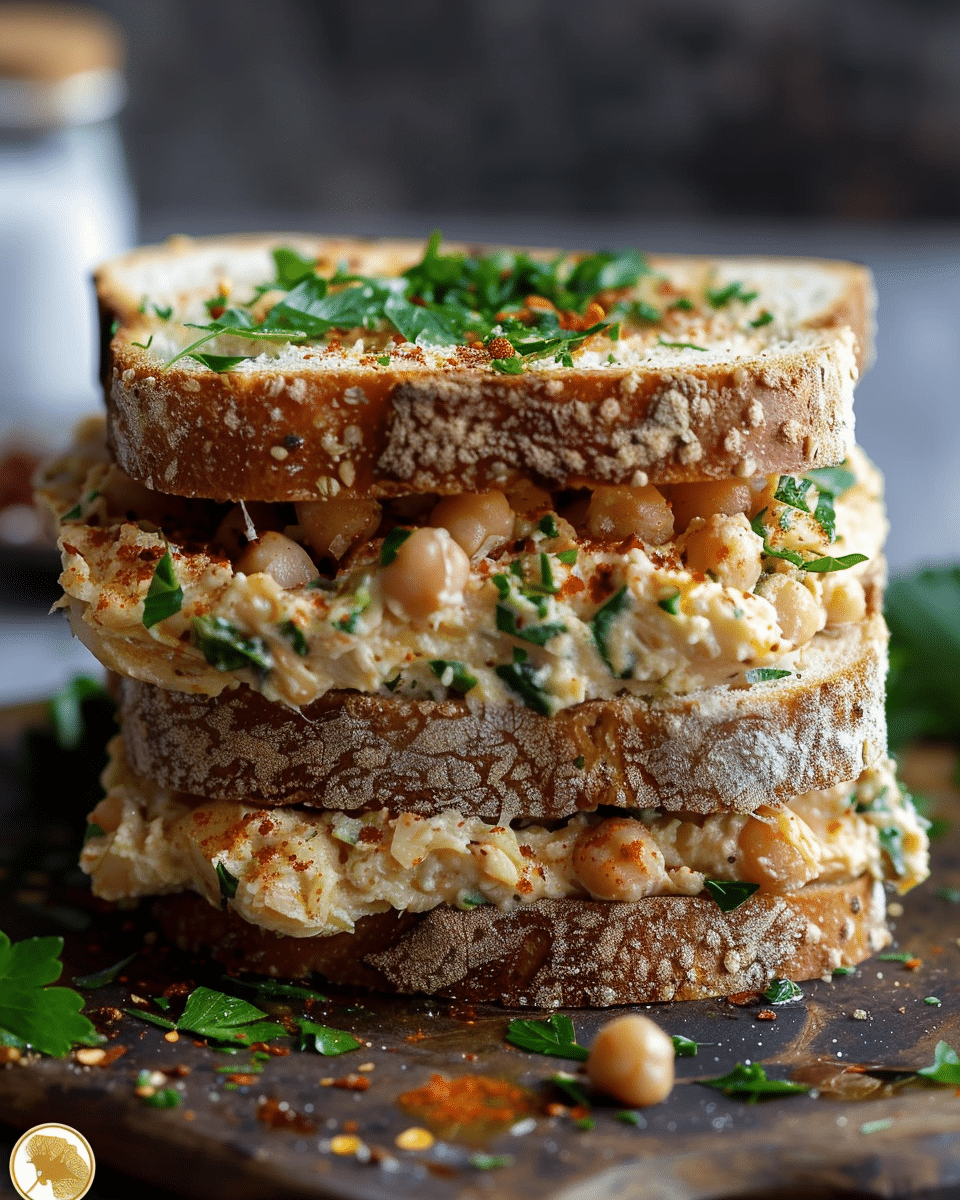 Stunningly Good Chickpea Tuna Melt
