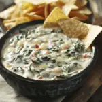 Slow Cooker Queso Spinach Dip