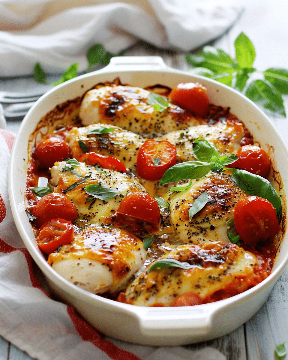 Baked Caprese Chicken