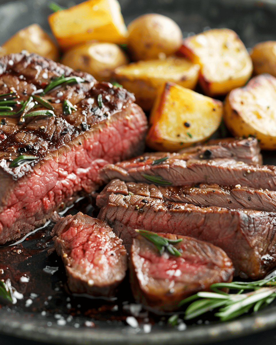 Potatoes and Steak