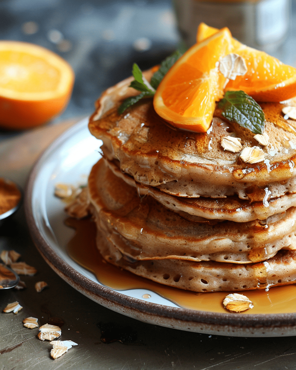 Protein Pancakes with Oats and Orange