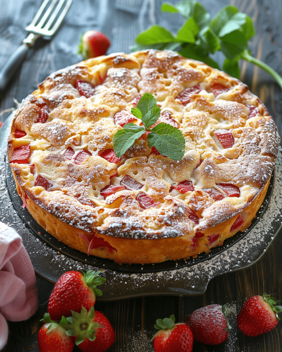 Rhubarb Cake