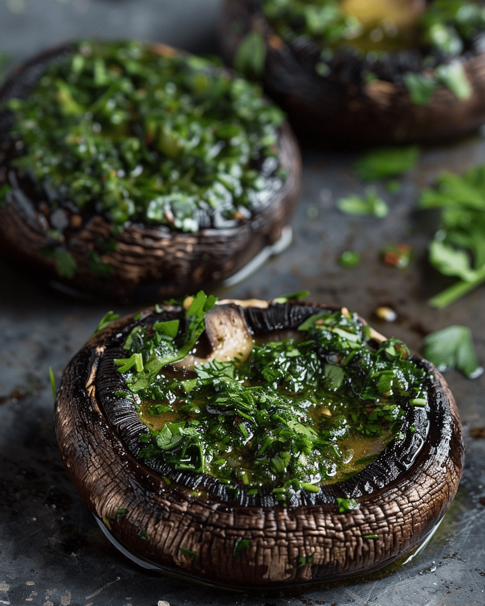 Grilled Chimichurri Portobellos