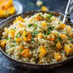 Lemony Quinoa with Butternut Squash