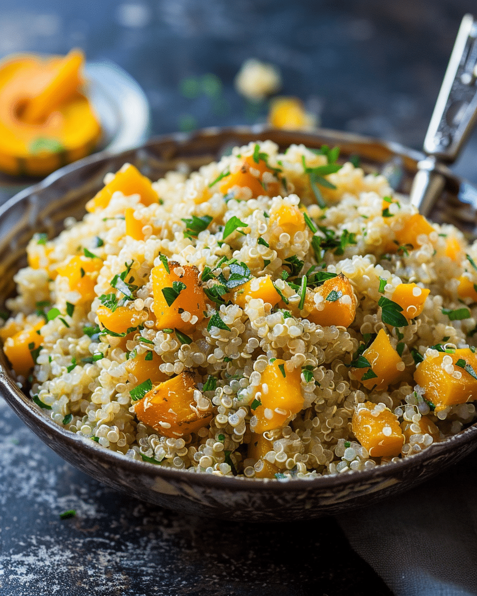 Lemony Quinoa with Butternut Squash