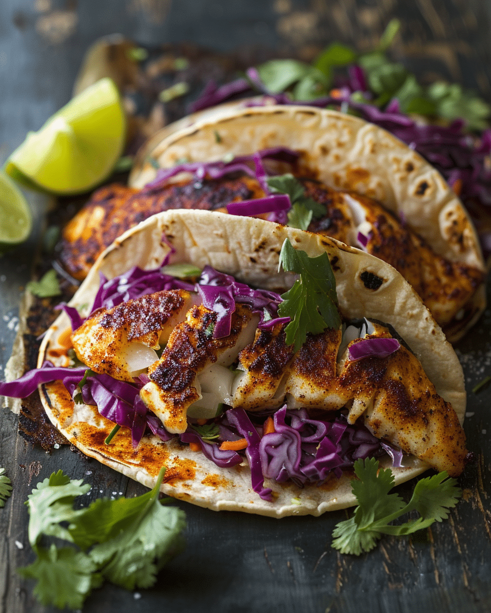 Blackened Rockfish Tacos
