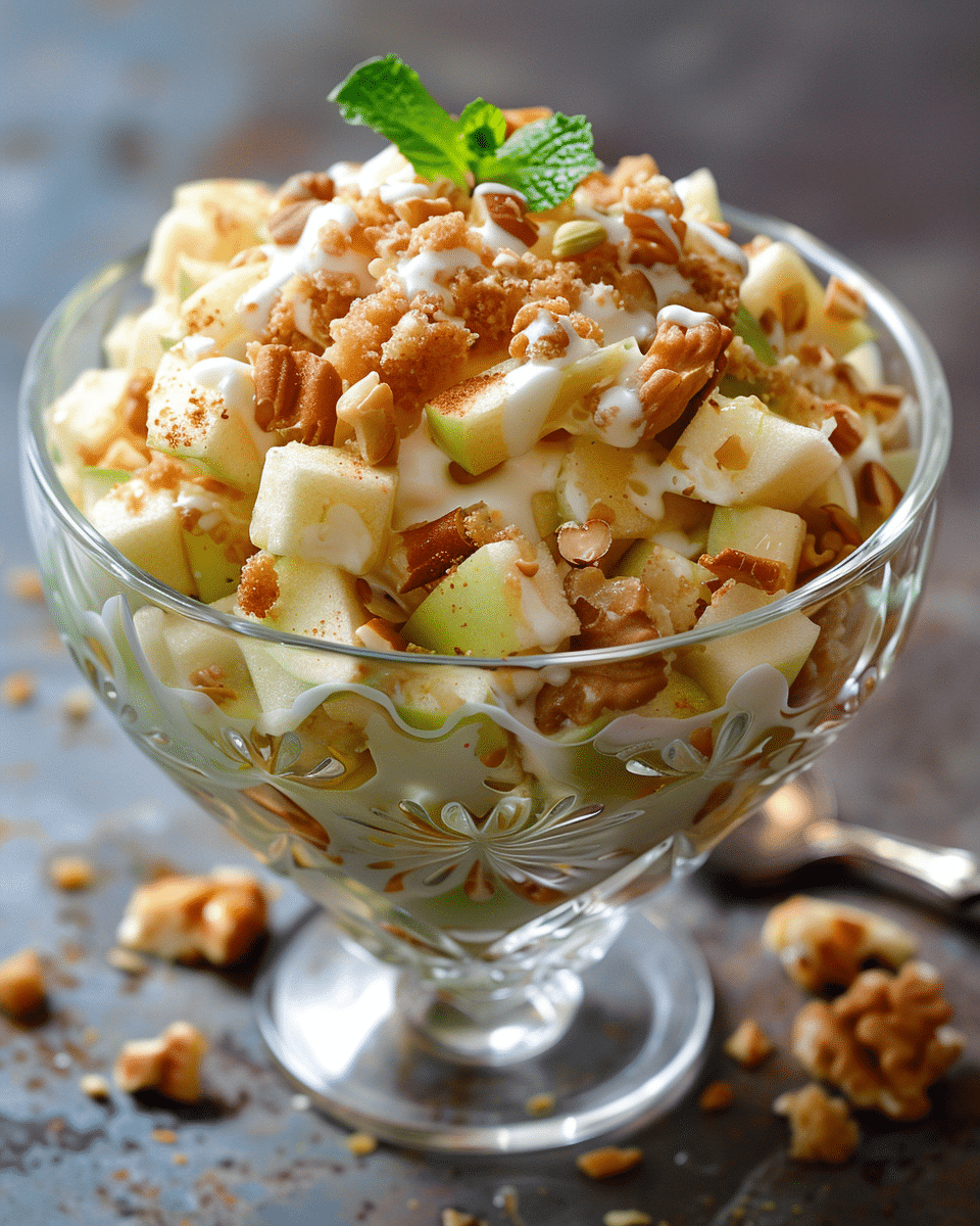 Fluffy Apple Snickers Salad