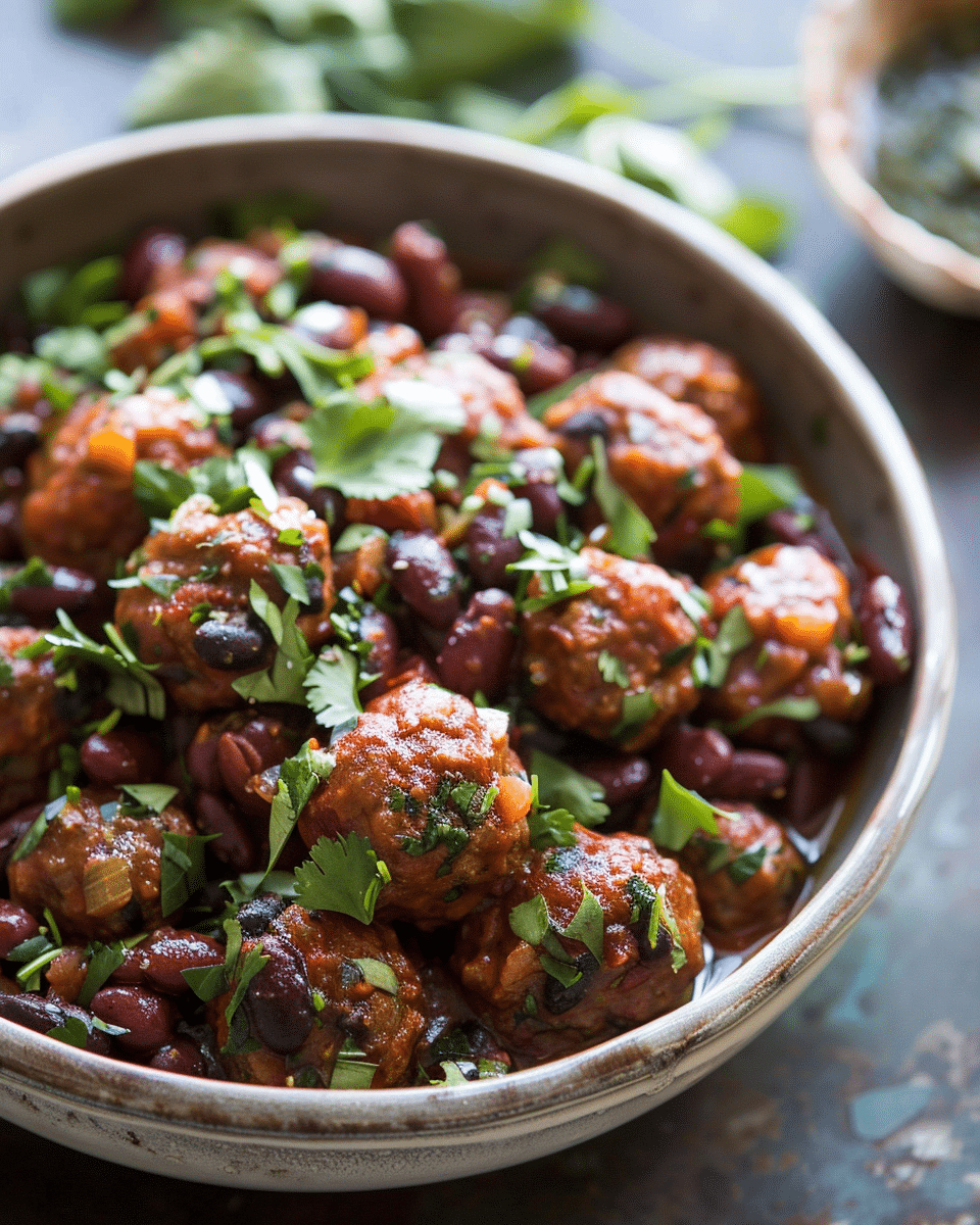 Red Bean Meatballs