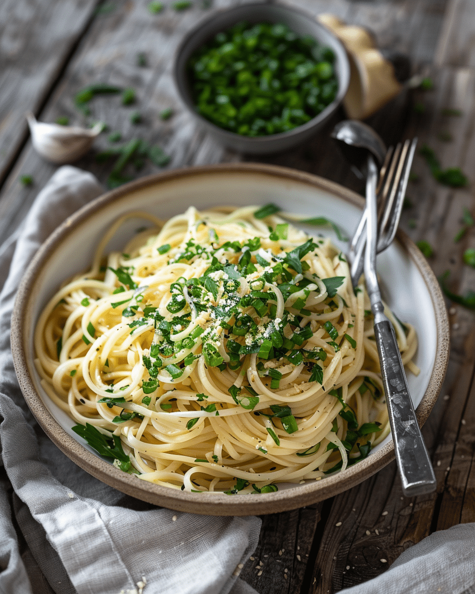Ginger Scallion Noodles