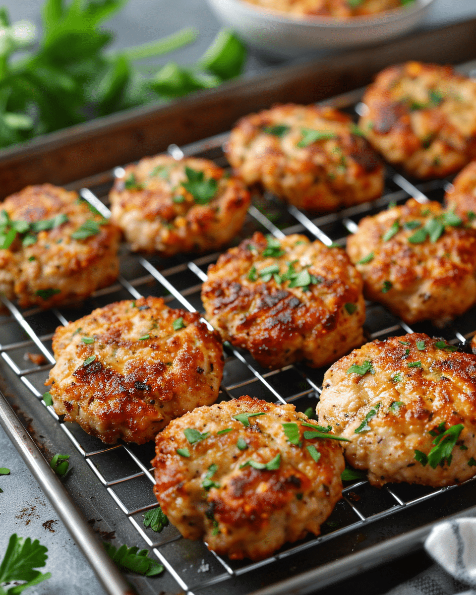 Oven Baked Ground Chicken Cutlets