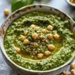 Creamy High Protein Pesto Chickpea