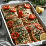 Mediterranean Stuffed Salmon