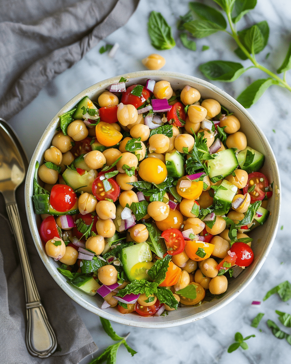 Oil-Free Chickpea Salad