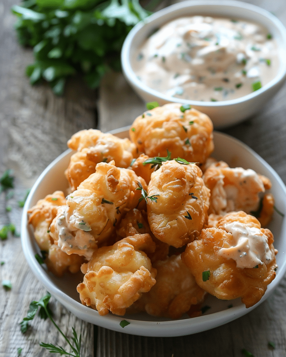 Southern Crab Beignets with Tangy Remoulade Sauce