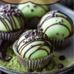 Cute Green Tea Matcha Hot Chocolate Bombs