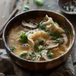 Mushroom Wonton Soup