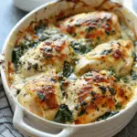 Cheesy Spinach Chicken Bake