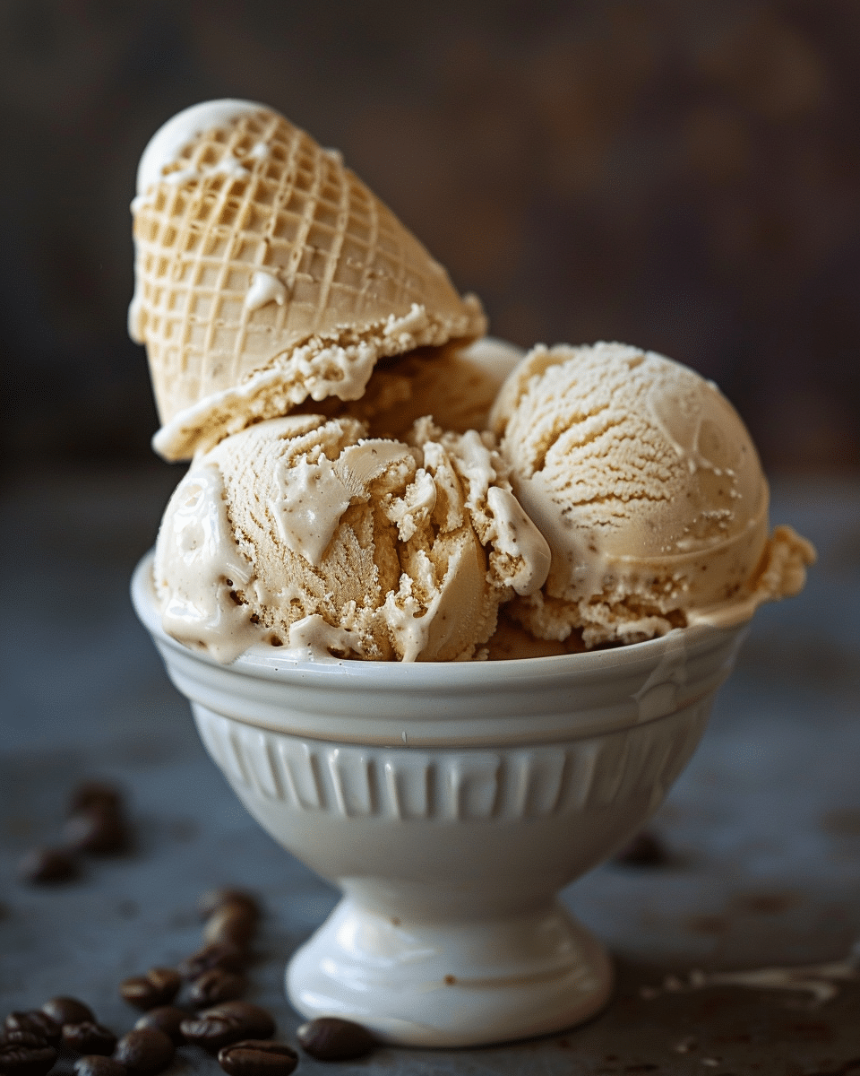 No-Churn Coffee Ice Cream