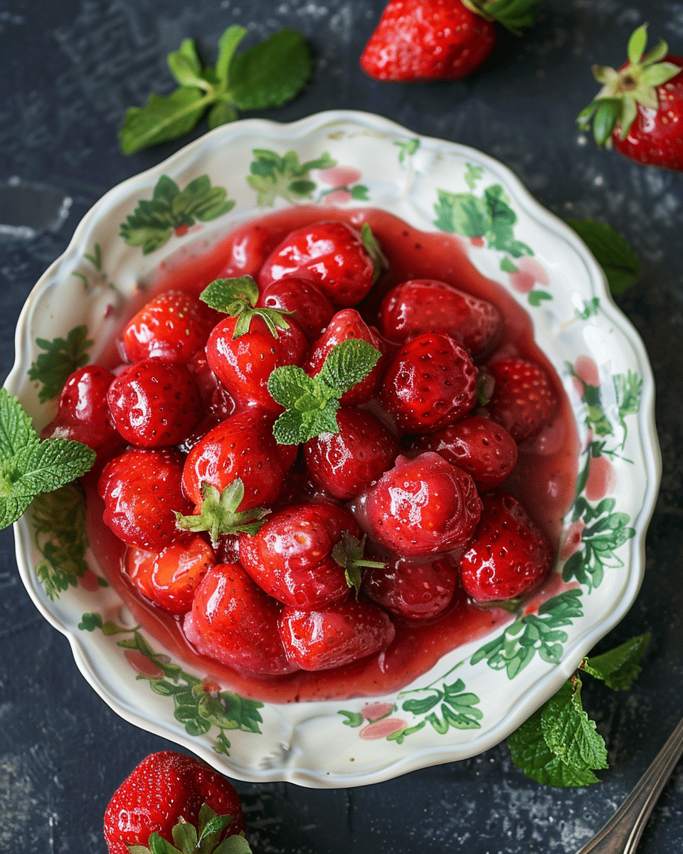 Russian Strawberry Compote