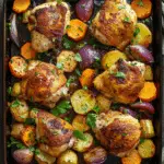 Sheet Pan Maple Mustard Chicken with Fall Vegetables
