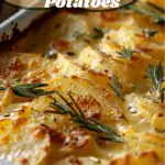 Blue Cheese and Rosemary Scalloped Potatoes