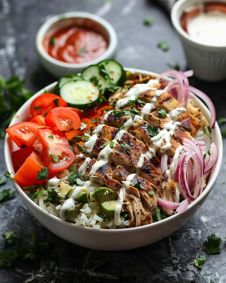 Crockpot Chicken Shawarma Bowl