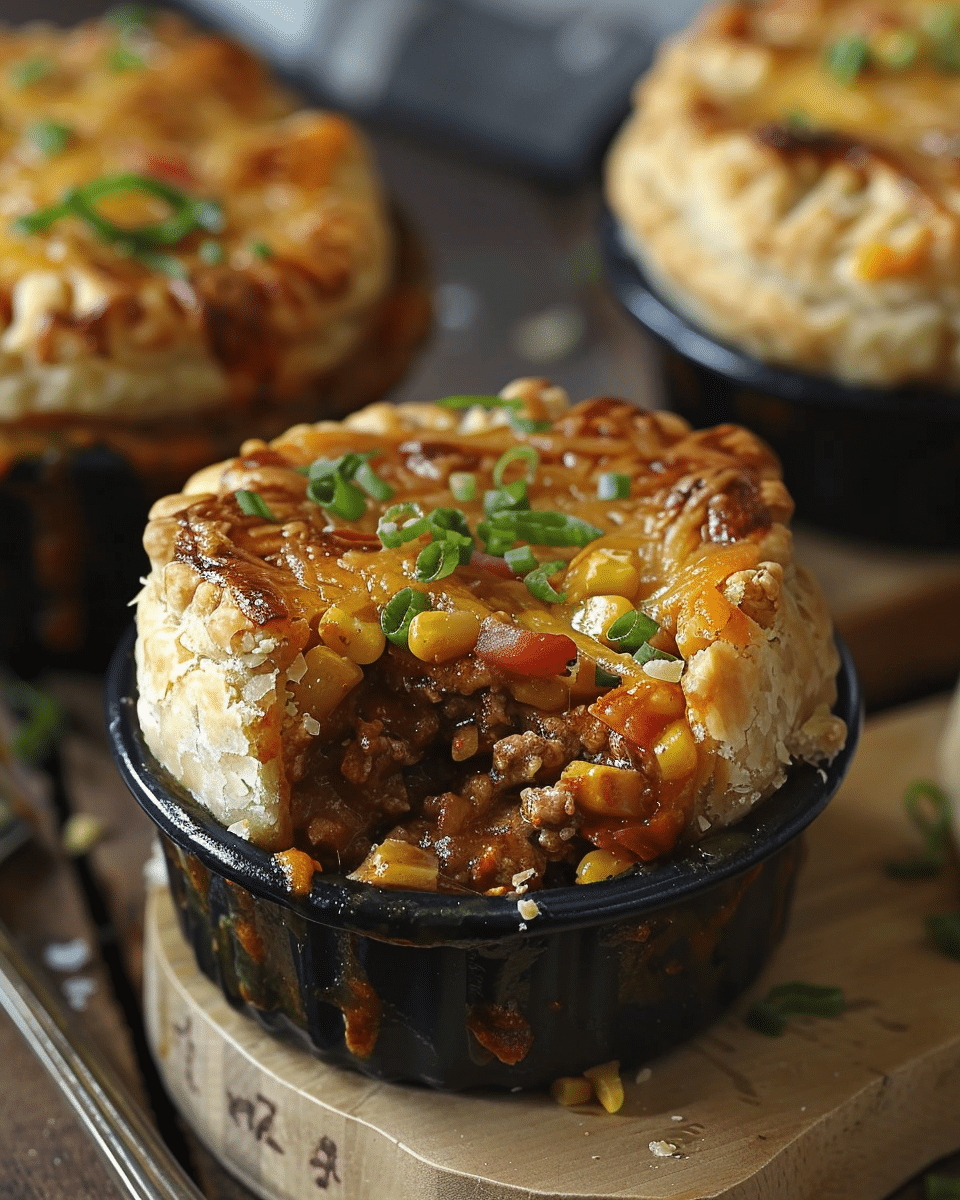 Individual Taco Pot Pies