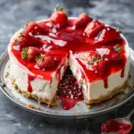 Strawberry Jelly Cheesecake
