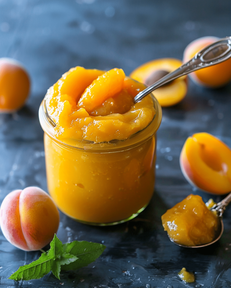 Apricot Curd with Fresh Apricots