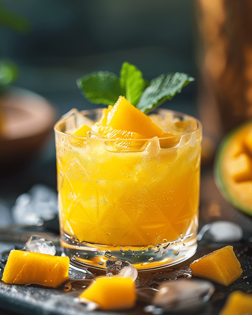 Mango Melona Soju Cocktail