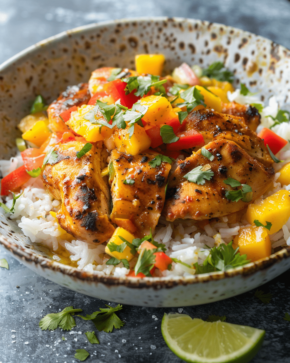 Mango Salsa and Chicken