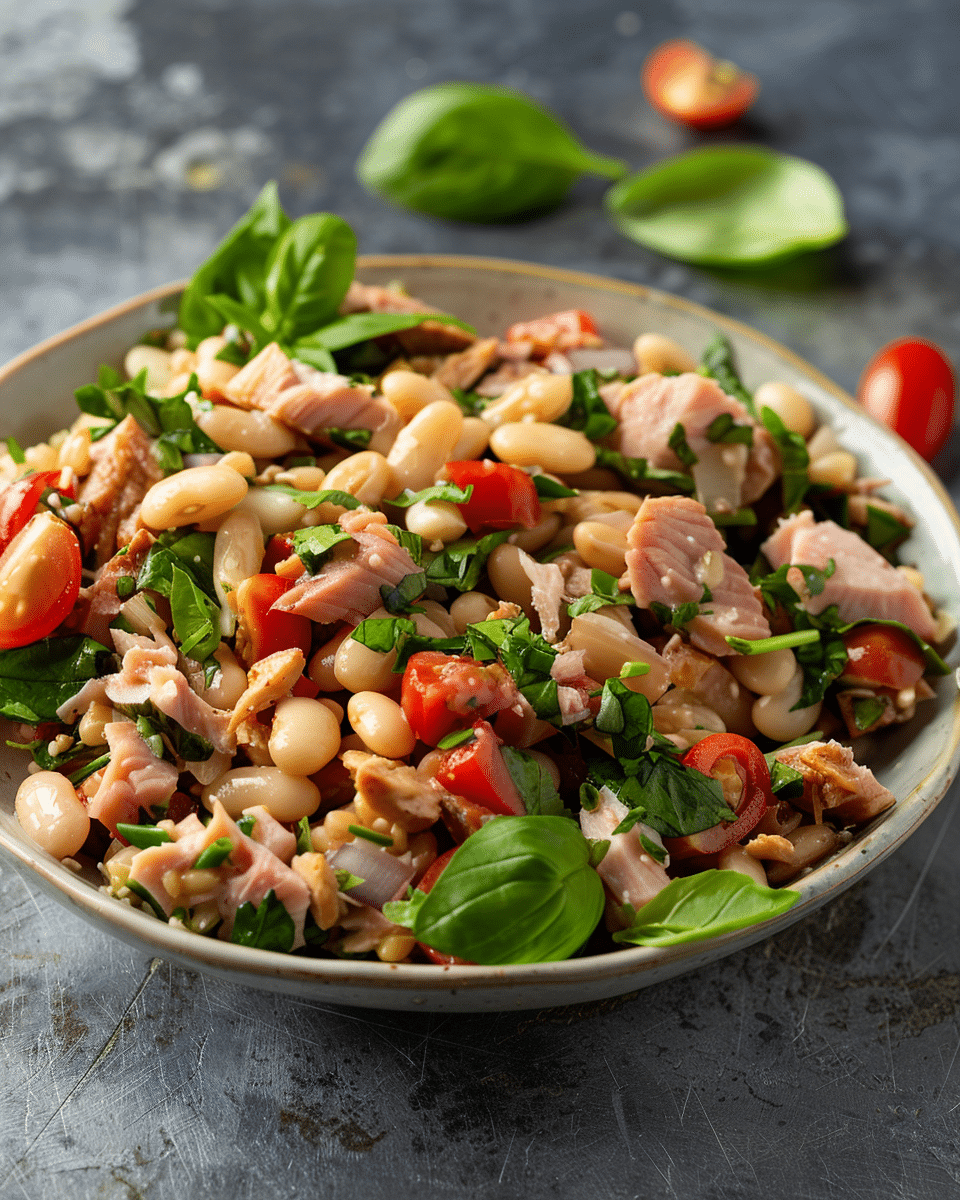 Tuscan Tuna White Bean Salad