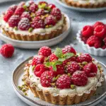 Raspberry Tartlets with Pistachio Crust