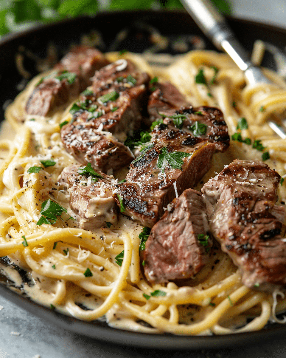 Creamy Steak Pasta