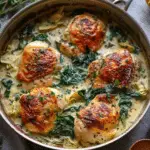 One Pot Spinach Artichoke Chicken