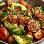 Tomato Avocado Salad with Dukkah Seasoning
