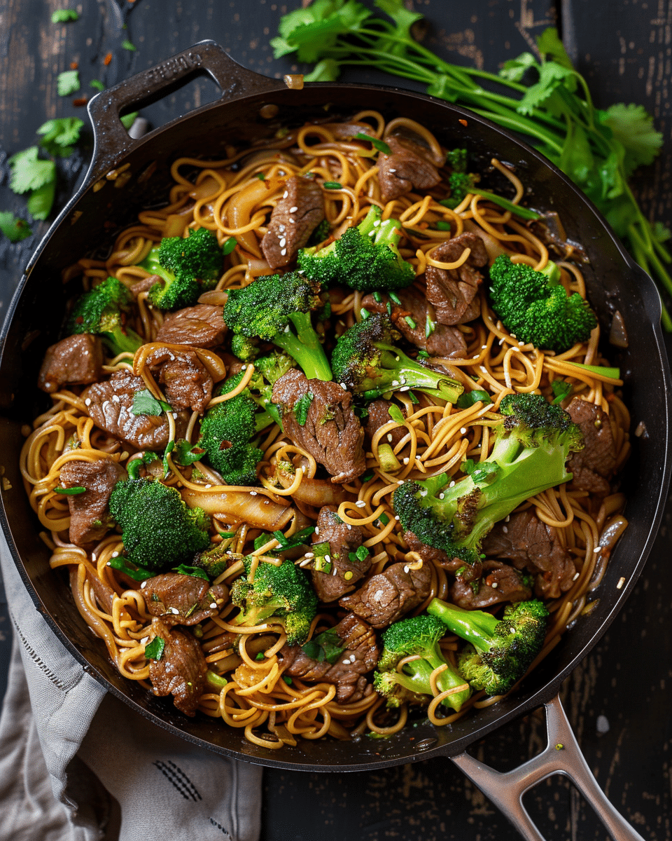 Beef and Broccoli Noodles
