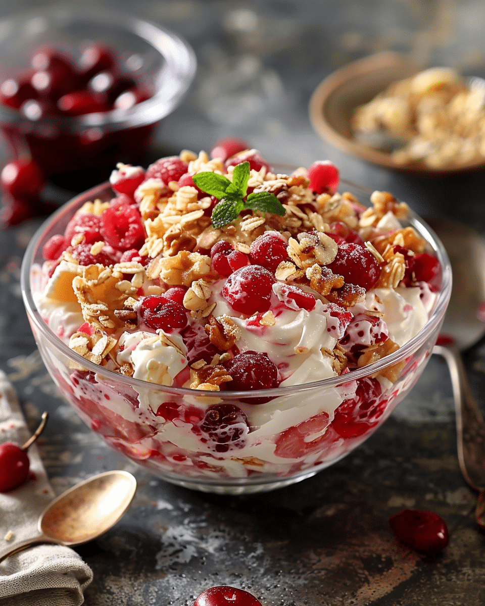 Cranberry Millionaire Fruit Salad