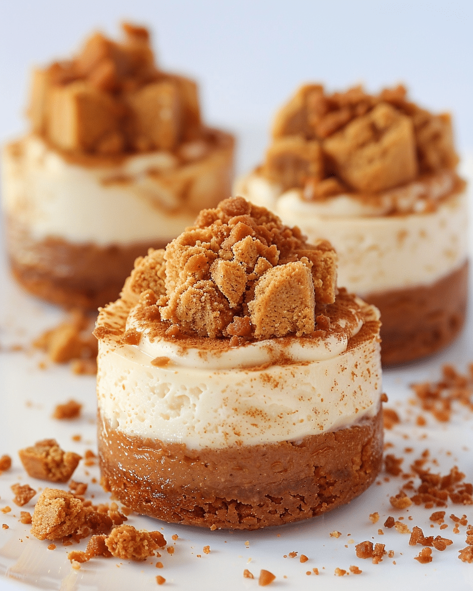 Mini Biscoff Cheesecakes