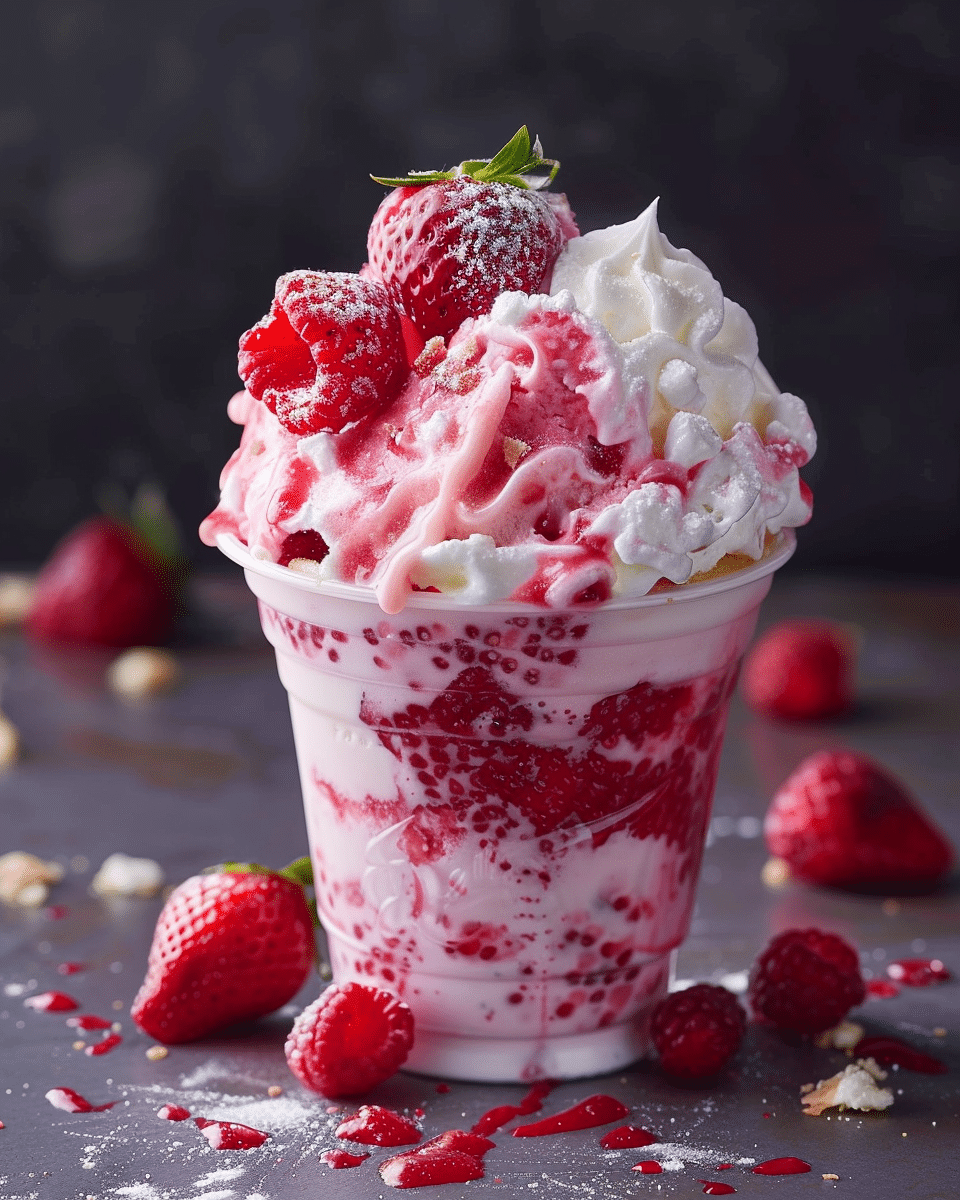 Easy McDonald’s Strawberry Shortcake McFlurry