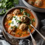 Romanian Meatball Soup