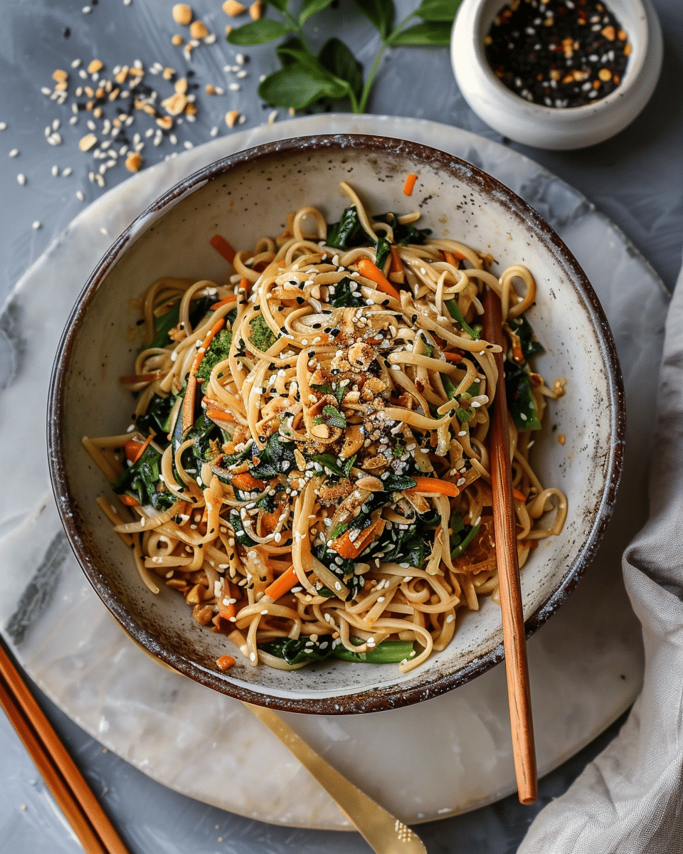 Vegan Vegetable Stir-Fry Noodles