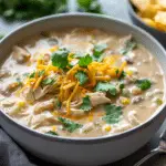 Healthy Crockpot White Chicken Chili