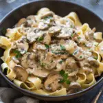 Mushroom Stroganoff Noodles