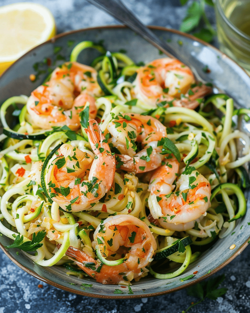 Shrimp Scampi with Zucchini Noodles