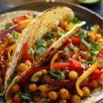 Crispy Chickpea Fajitas With Veggies