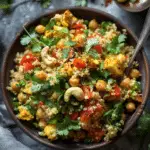 Curry Cashew Chickpea Salad